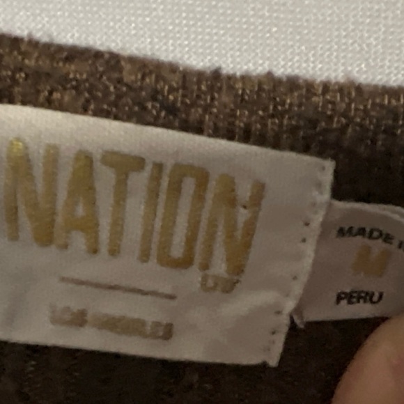 Nation Women's Brown Cardigan Sweater - Picture 2 of 4